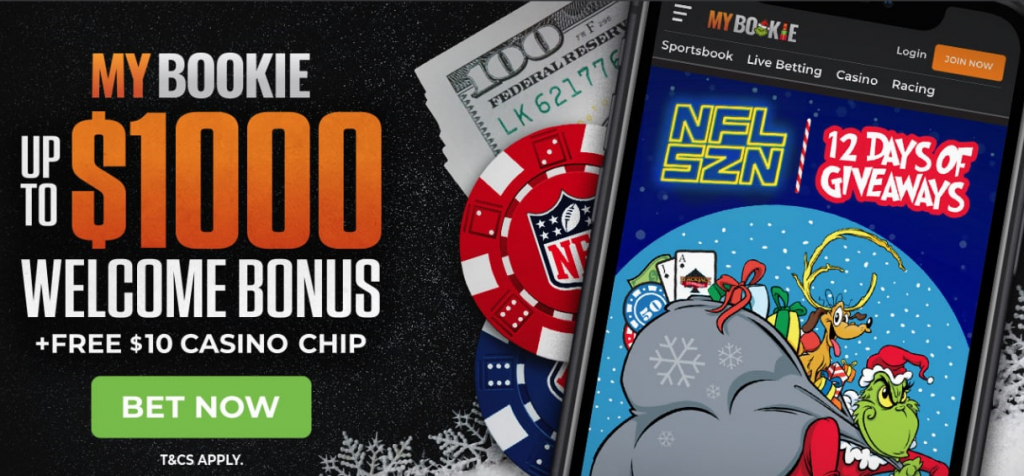 MyBookie 2022 Christmas 12 Days of Giveaways!