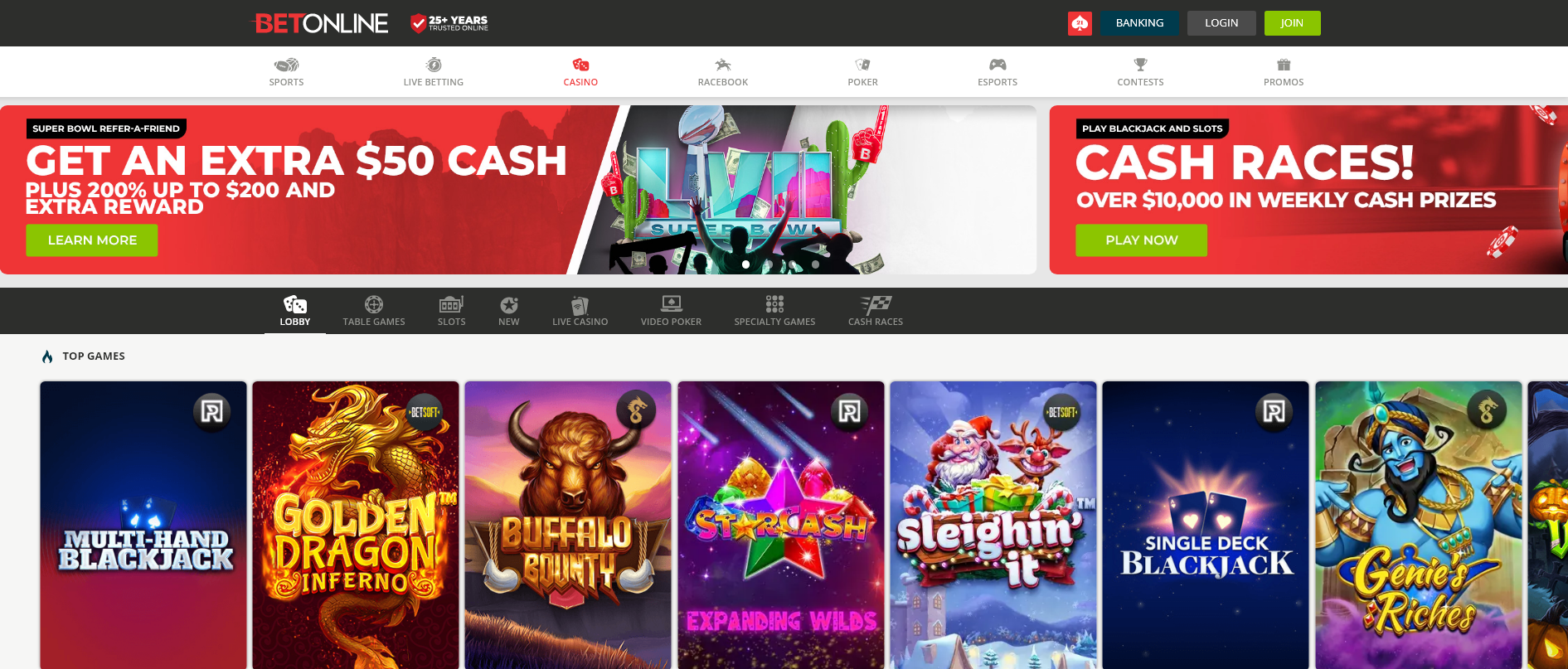 The Best Online Casinos In Canada - BetOnline Casino Games