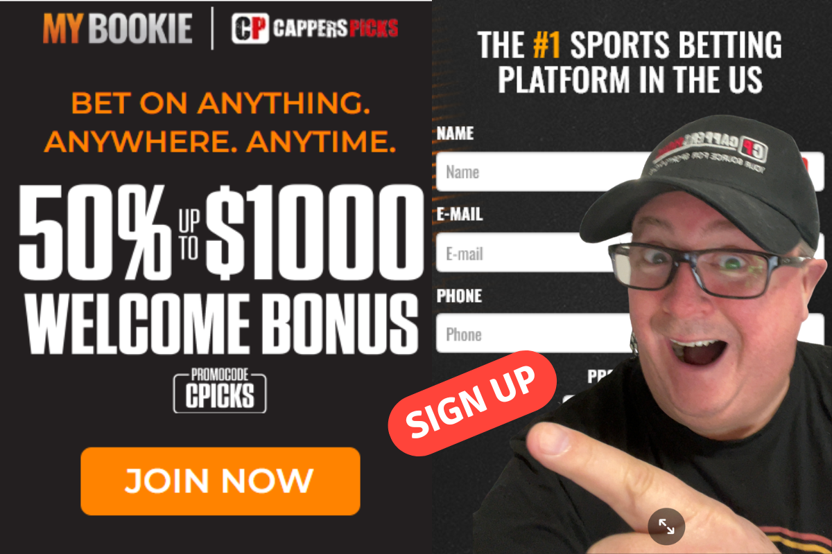 Join MyBookie Today! Tell Them Cappers Picks Sent you!