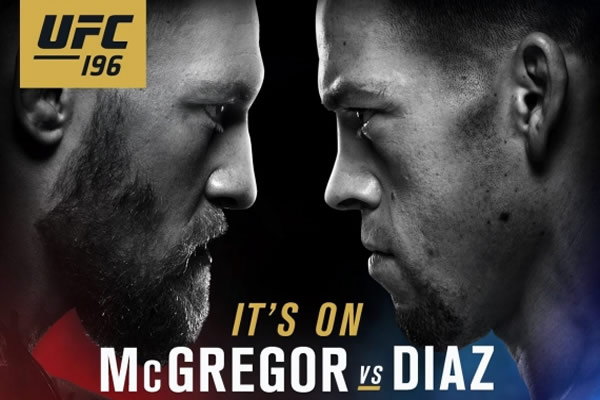 Free Diaz vs. McGregor UFC 196 Picks & Handicapping Lines Preview 3/5/2016