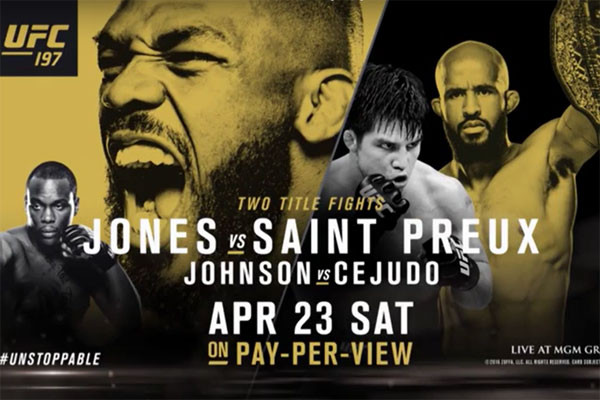 Free Jones vs. Saint Preux UFC 197 Picks & Handicapping Lines Preview 4/23/2016
