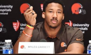 It's really no surprise to see Myles Garret as the favorite for the defensive rookie of the year award. He was taken number one overall by the Browns and has the most talent