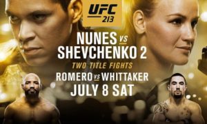 Free UFC 213 Picks & Handicapping Lines & Betting Preview 7/8/2017