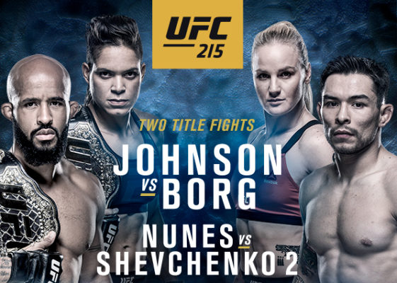 Free UFC 215 Picks & Handicapping Lines & Betting Preview 8/9/2017