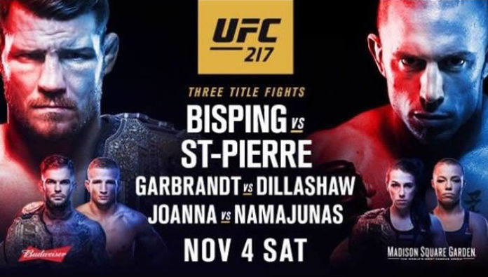 Free UFC 217 Picks & Handicapping Lines & Betting Preview 11/4/2017