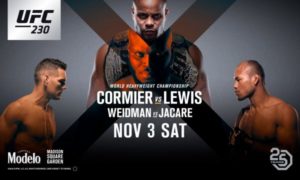 Free UFC 230- Picks & Handicapping Lines & Betting Preview 11/3/2018