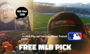 Razor's Sports Picks Daily - MLB Free Play - Tuesday 8/13/19