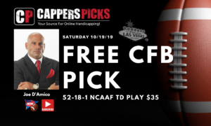 Joe D'Amico Free College Football Pick