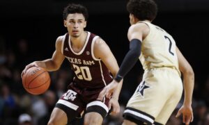 Vanderbilt Commodores at Texas A&M Aggies AI NCAA Basketball Prediction 3/11/2023