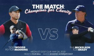 Brady & Mickelson vs. Manning & Woods Free Golf Betting Odds | Free Pick