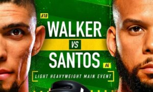 Thiago Santos vs. Johnny Walker : Free UFC Fight Night 193 Pick - Handicapping Lines & Betting Preview - 10/2/2021