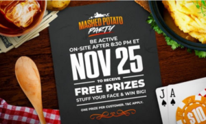 Mashed Potato Party MyBookie Promo