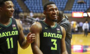 Iowa State Cyclones at Baylor Bears AI NCAA Basketball Prediction 3/9/2023