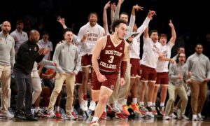 Louisville Cardinals at Boston College Eagles AI NCAA Basketball Prediction 3/7/2023