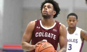 Lafayette Leopards at Colgate Raiders AI NCAA Basketball Prediction 3/8/2023