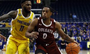 Army Black Knights at Colgate Raiders AI NCAA Basketball Prediction 3/5/2023