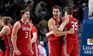 St. Bonaventure Bonnies at Davidson Wildcats AI NCAA Basketball Prediction 3/8/2023