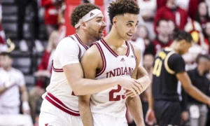 Maryland Terrapins at Indiana Hoosiers AI NCAA Basketball Prediction 3/10/2023