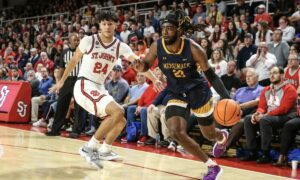 Fairleigh Dickinson Knights at Merrimack College Warriors AI NCAA Basketball Prediction 3/7/2023
