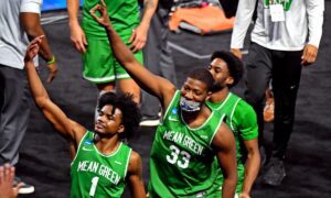 Western Kentucky Hilltoppers at North Texas Mean Green AI NCAA Basketball Prediction 3/4/2023