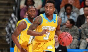 Alabama A&M Bulldogs at Southern Jaguars AI NCAA Basketball Prediction 3/9/2023