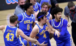 Arizona Wildcats at UCLA Bruins AI NCAA Basketball Prediction 3/11/2023