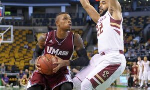 St. Bonaventure Bonnies at Massachusetts Minutemen AI NCAA Basketball Prediction 3/4/2023