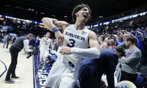 Creighton Bluejays at Xavier Musketeers AI NCAA Basketball Prediction 3/10/2023