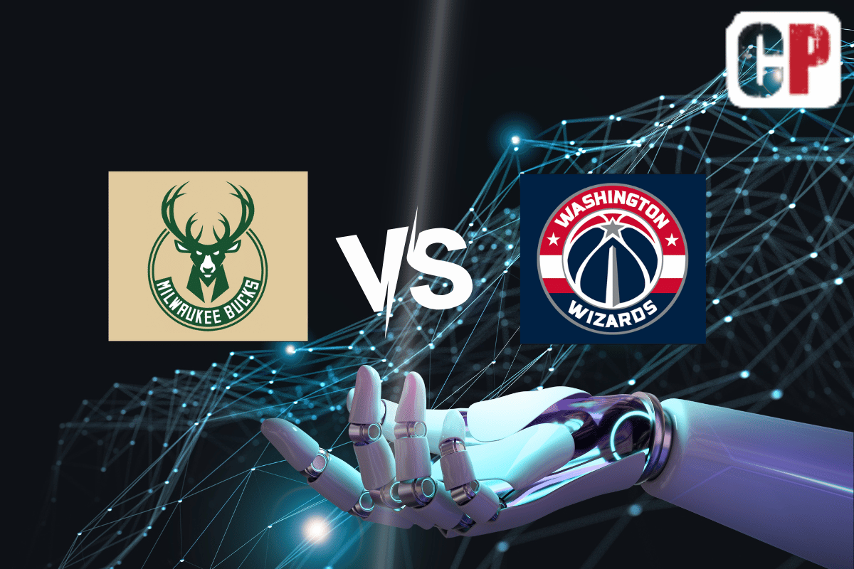 Milwaukee Bucks at Washington Wizards AI NBA Basketball Prediction 4/4/2023