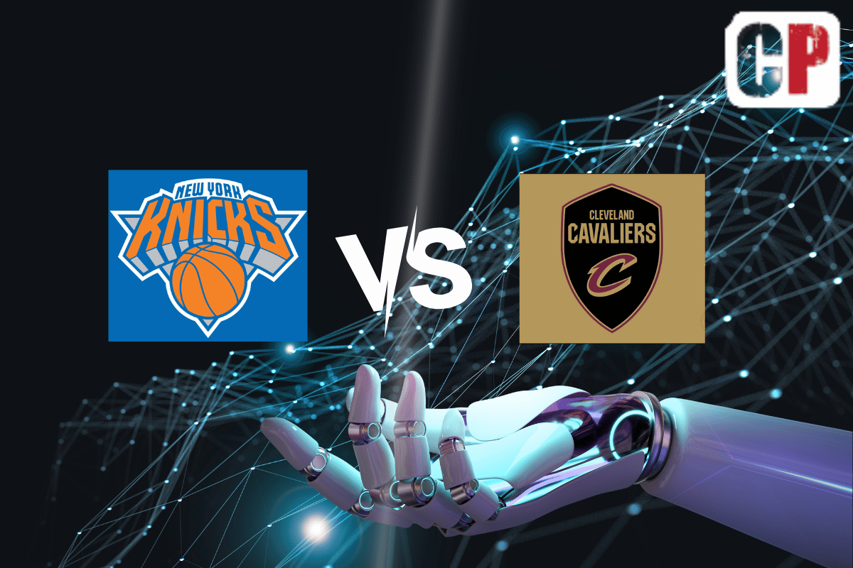 New York Knicks at Cleveland Cavaliers AI NBA Basketball Prediction 4/26/2023