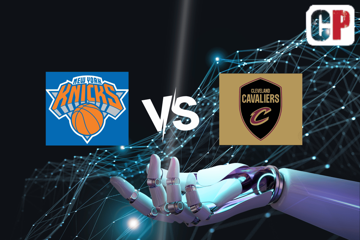 New York Knicks at Cleveland Cavaliers AI NBA Basketball Prediction 4/15/2023