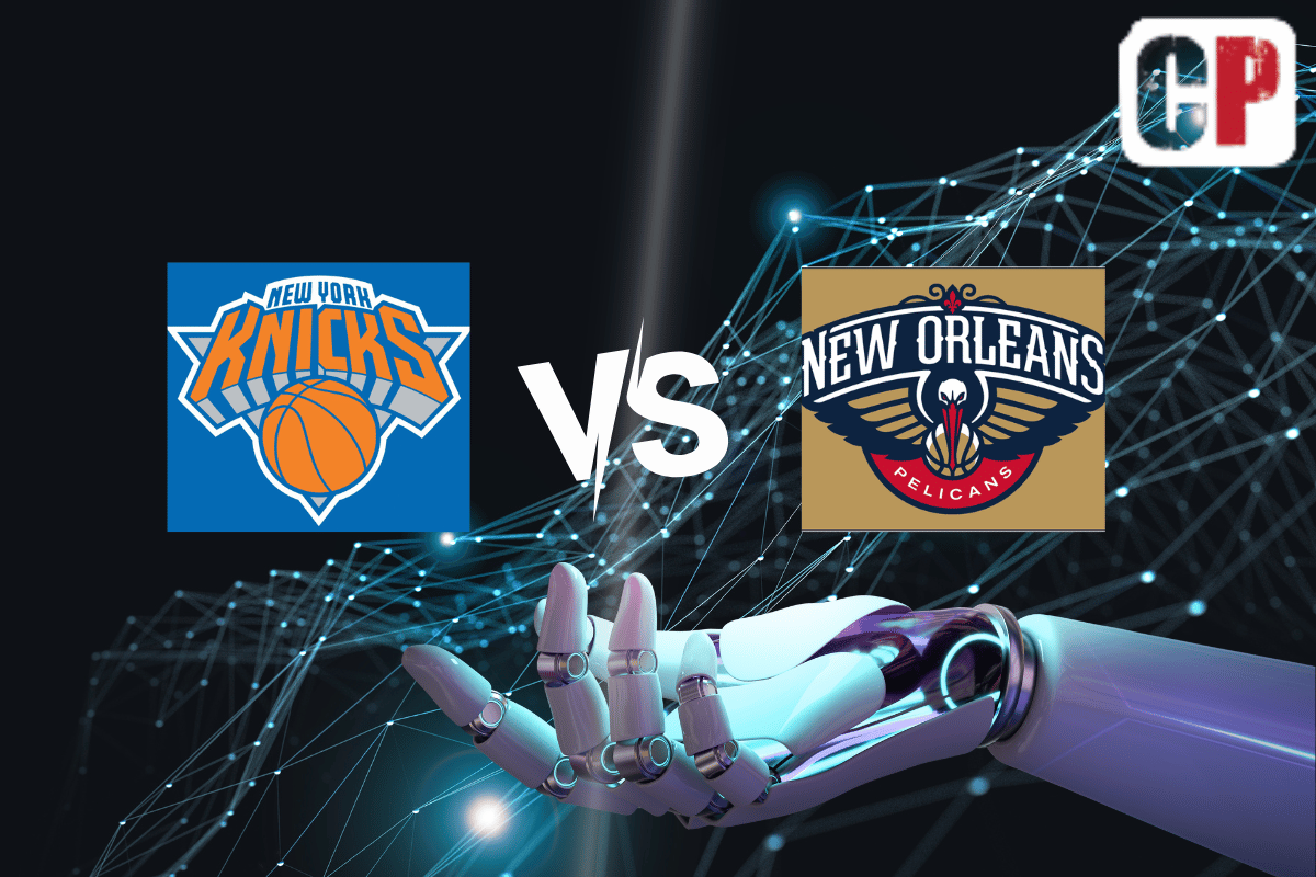 New York Knicks at New Orleans Pelicans AI NBA Basketball Prediction 4/7/2023
