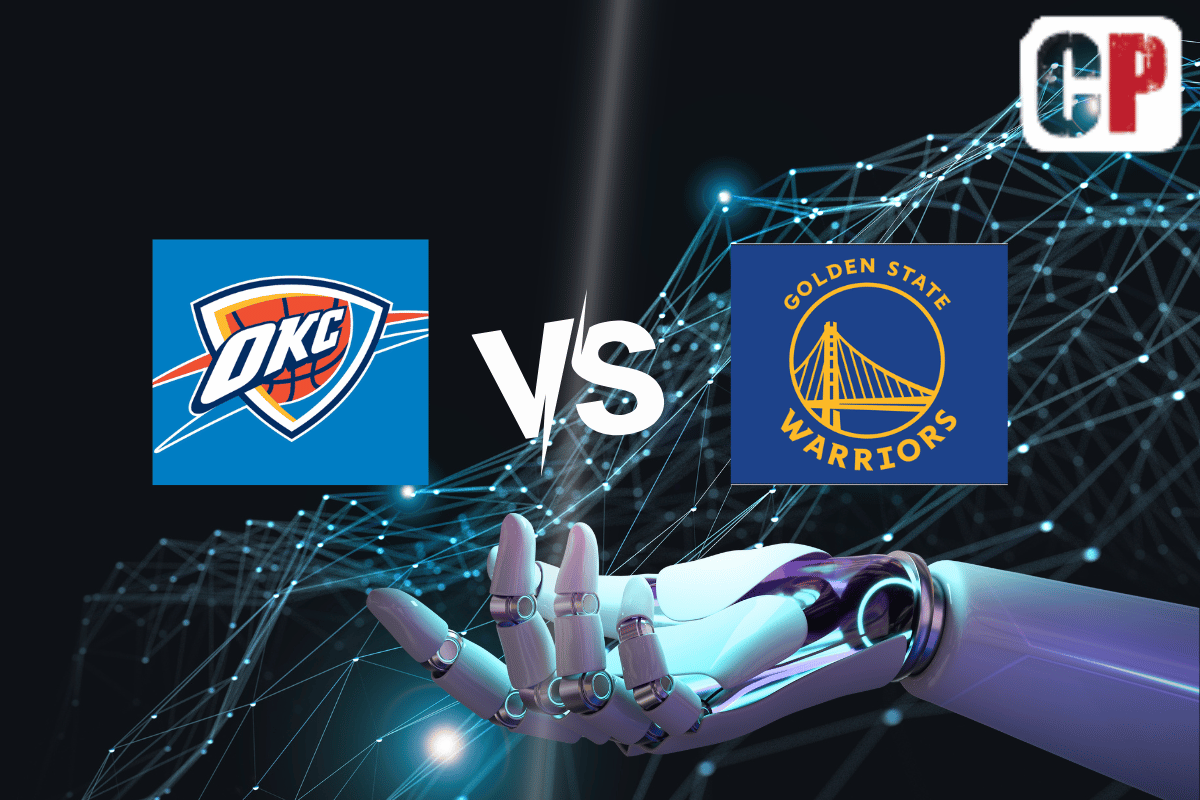 Oklahoma City Thunder at Golden State Warriors AI NBA Basketball Prediction 4/4/2023