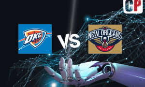 Oklahoma City Thunder at New Orleans Pelicans AI NBA Basketball Prediction 4/12/2023