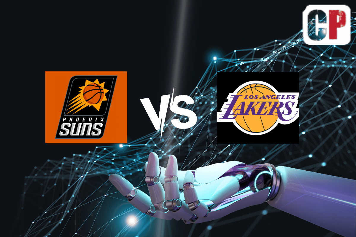 Phoenix Suns at Los Angeles Lakers AI NBA Basketball Prediction 4/7/2023