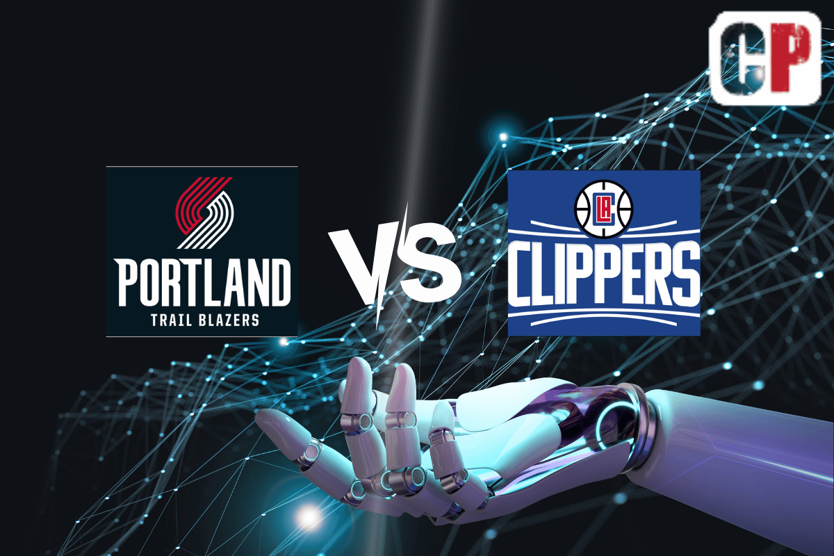 Portland Trail Blazers at Los Angeles Clippers AI NBA Basketball Prediction 4/8/2023