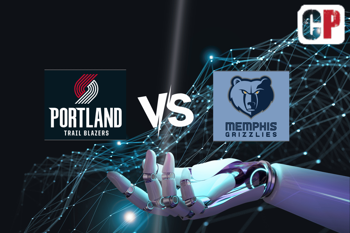 Portland Trail Blazers at Memphis Grizzlies AI NBA Basketball Prediction 4/4/2023