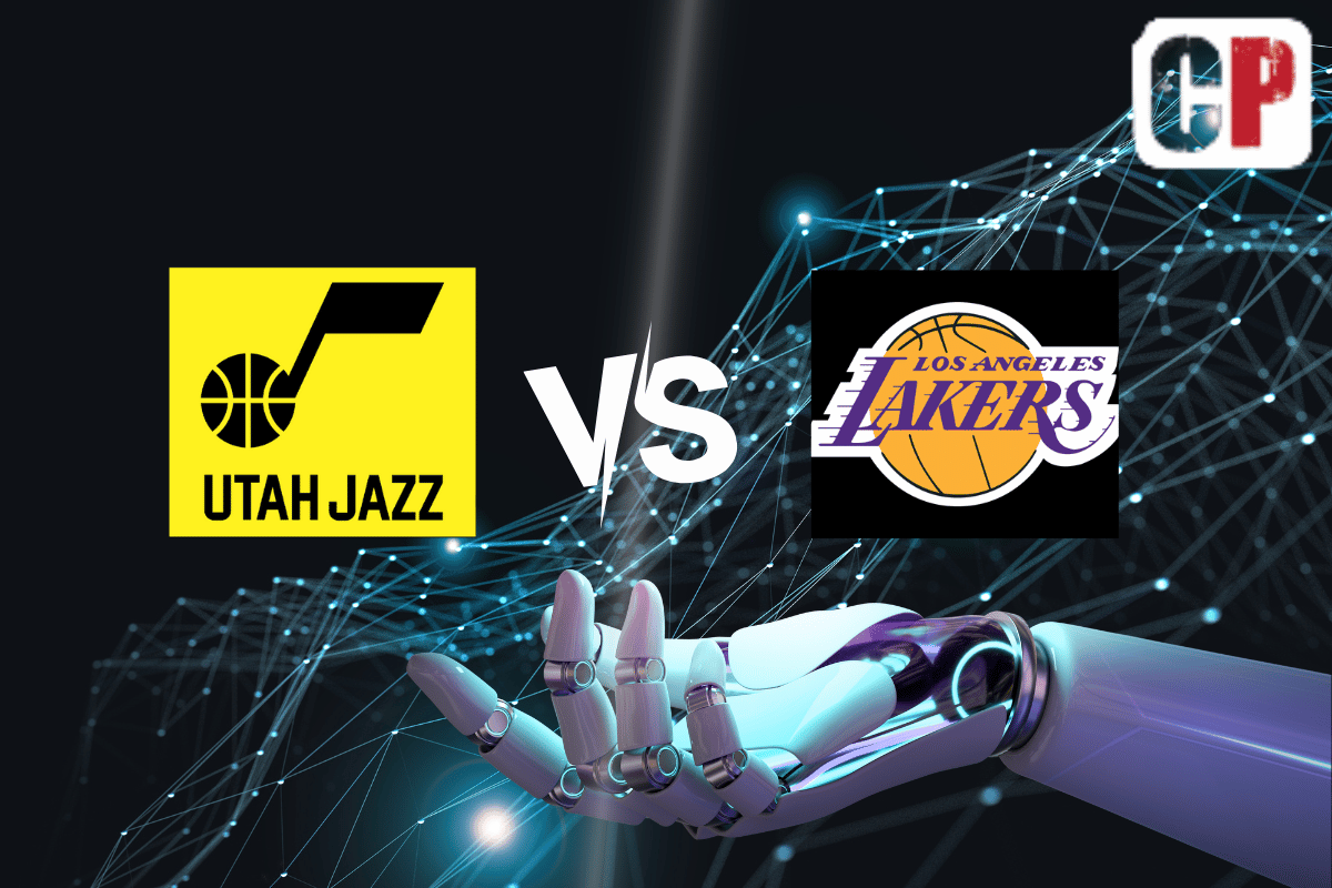 Utah Jazz at Los Angeles Lakers AI NBA Basketball Prediction 4/9/2023