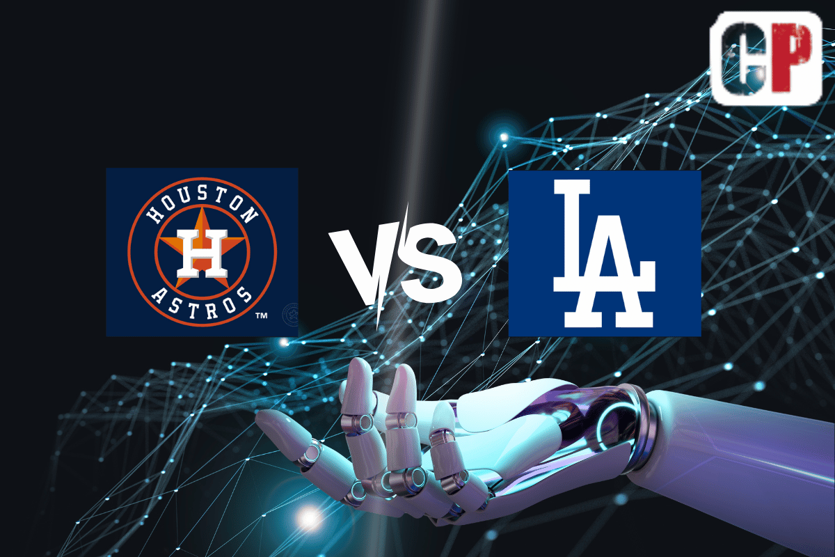 Houston Astros at Los Angeles Dodgers AI MLB Baseball Prediction 6/23/2023