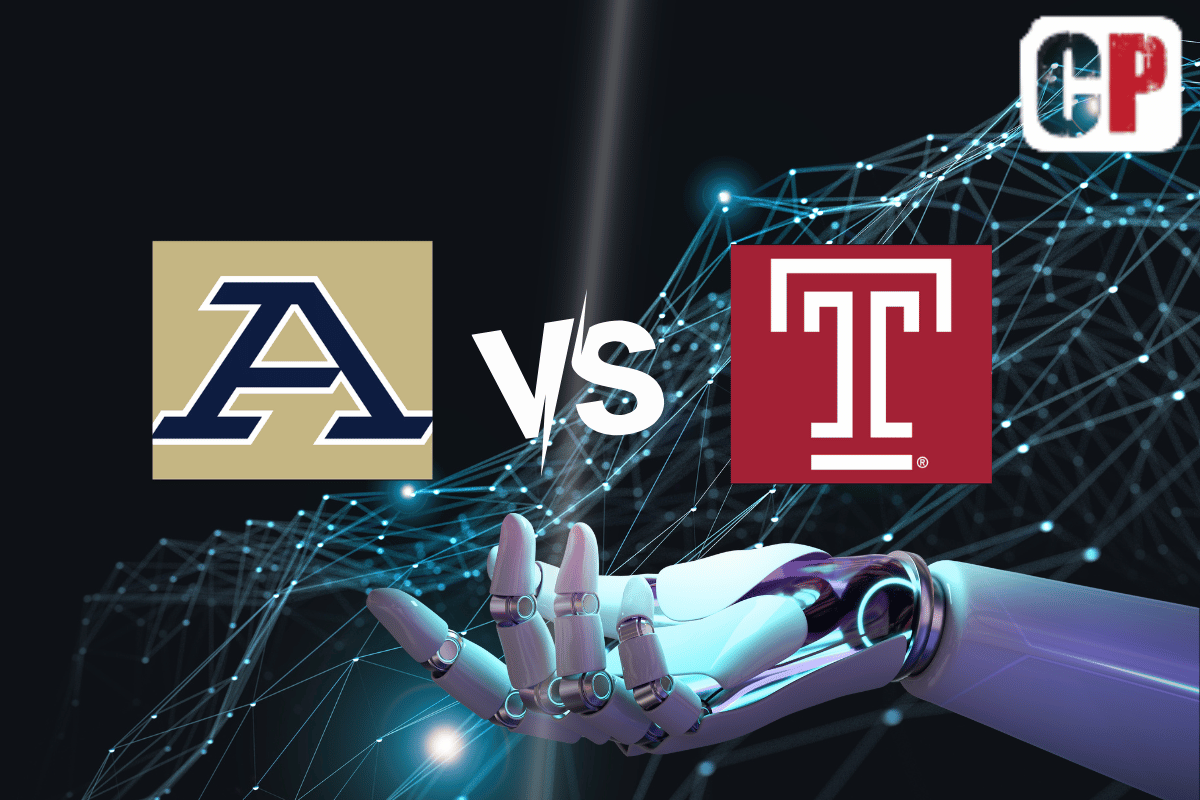 Akron Zips at Temple Owls AI NCAA Football Prediction 9/2/2023