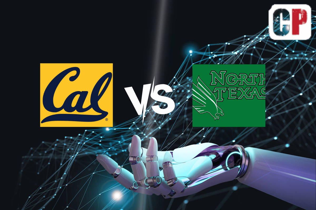 California Golden Bears at North Texas Mean Green AI NCAA Football Prediction 9/2/2023