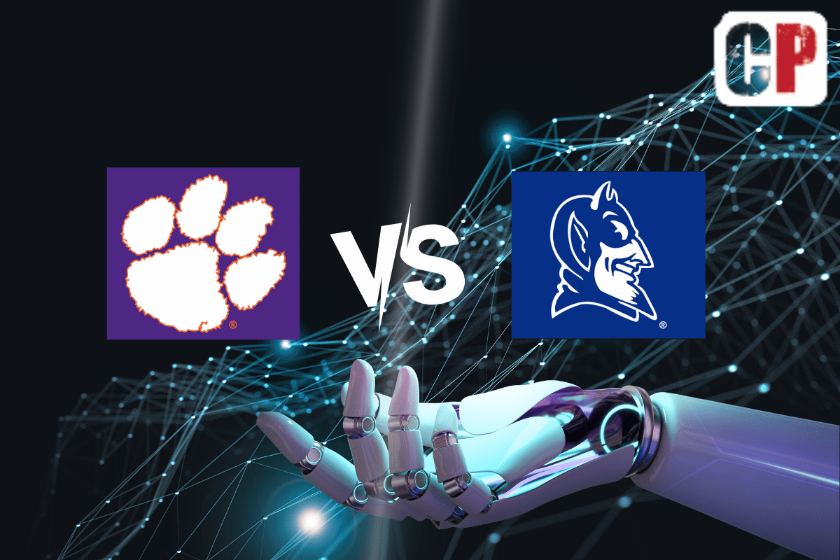 Clemson Tigers at Duke Blue Devils AI NCAA Football Prediction 9/4/2023