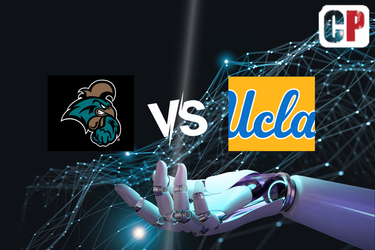 Coastal Carolina Chanticleers at UCLA Bruins AI NCAA Football Prediction 9/2/2023