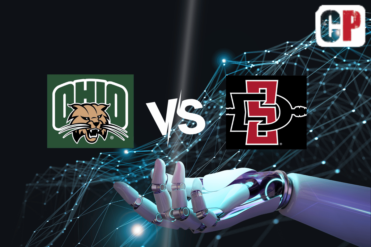 Ohio Bobcats at San Diego State Aztecs AI NCAA Football Prediction 8/26/2023