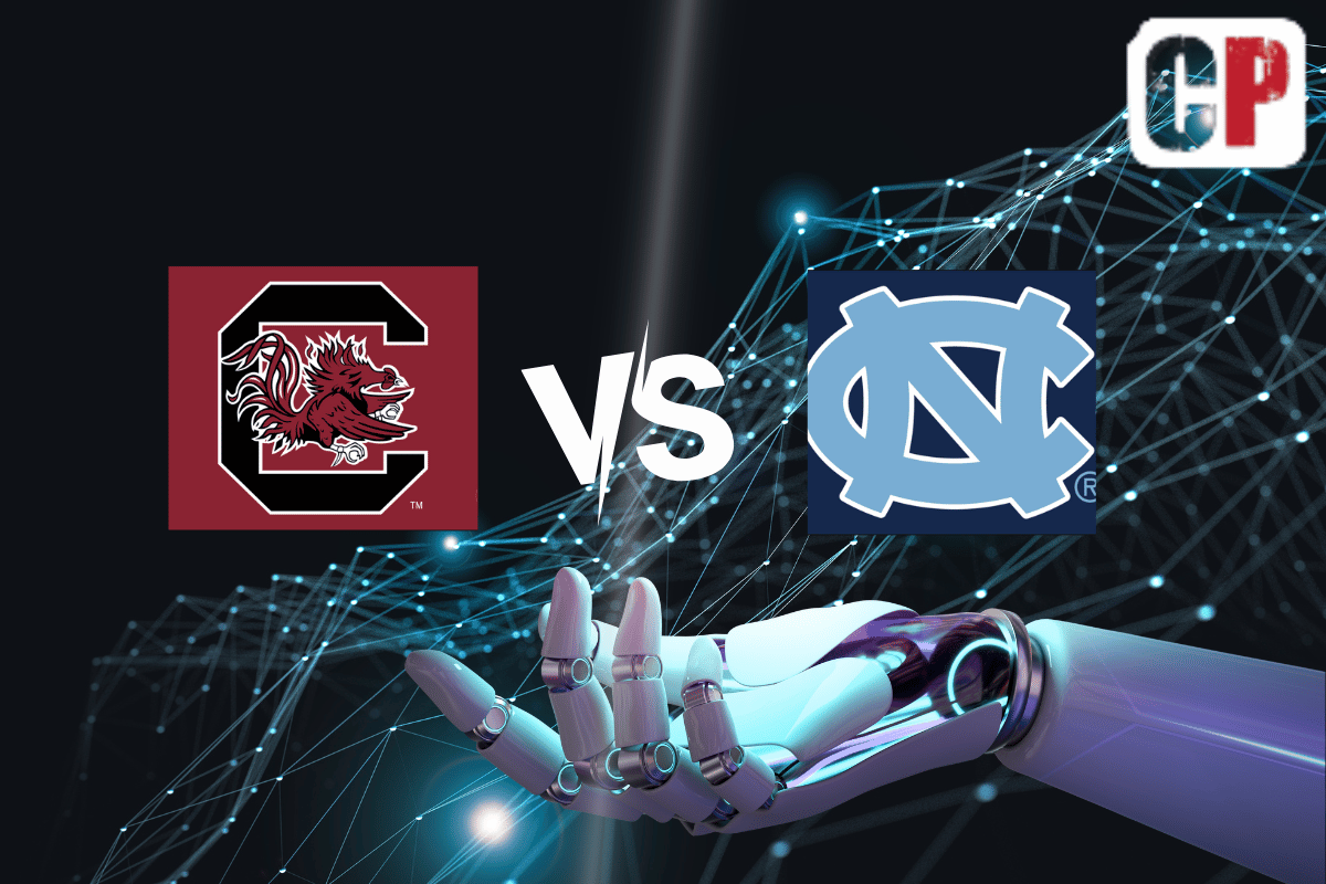 South Carolina Gamecocks at North Carolina Tar Heels AI NCAA Football Prediction 9/2/2023