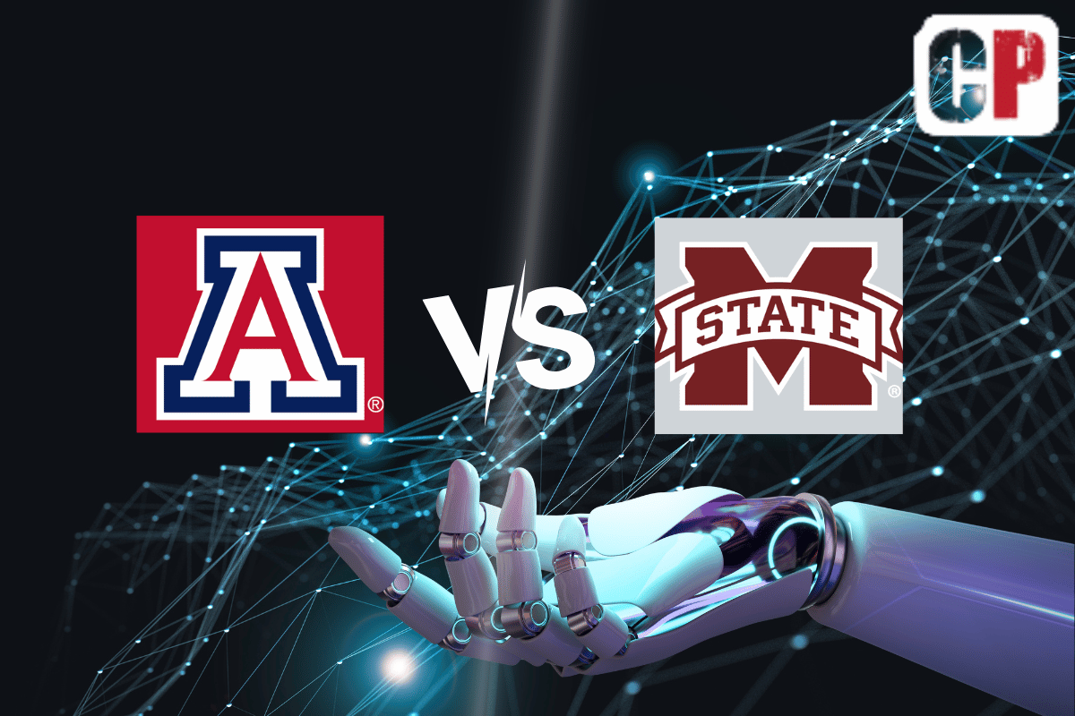 Arizona Wildcats at Mississippi State Bulldogs AI NCAA Football Prediction 9/9/2023