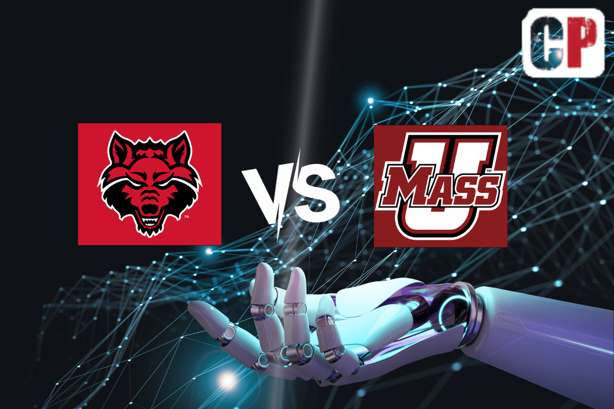 Arkansas State Red Wolves at UMass Minutemen AI NCAA Football Prediction 9/30/2023