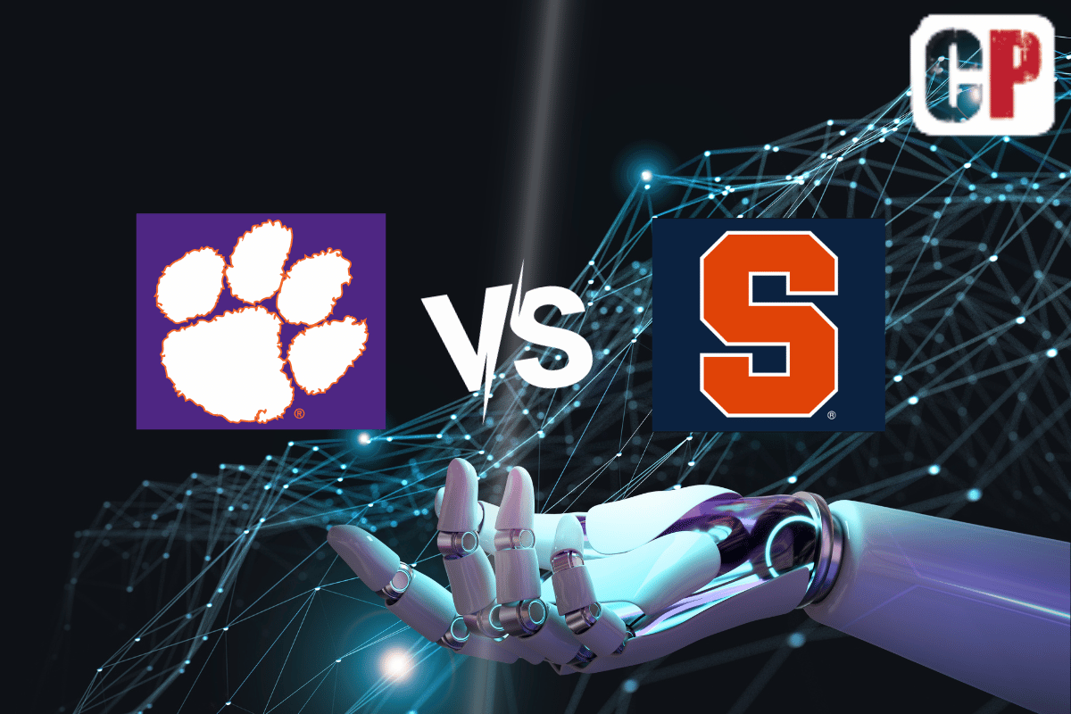 Clemson Tigers at Syracuse Orange AI NCAA Football Prediction 9/30/2023