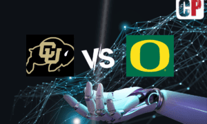 Colorado Buffaloes at Oregon Ducks AI NCAA Football Prediction 9/23/2023