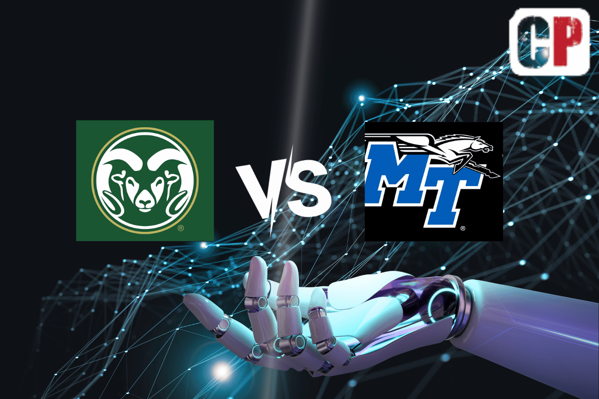 Colorado State Rams at Middle Tennessee Blue Raiders AI NCAA Football Prediction 9/23/2023